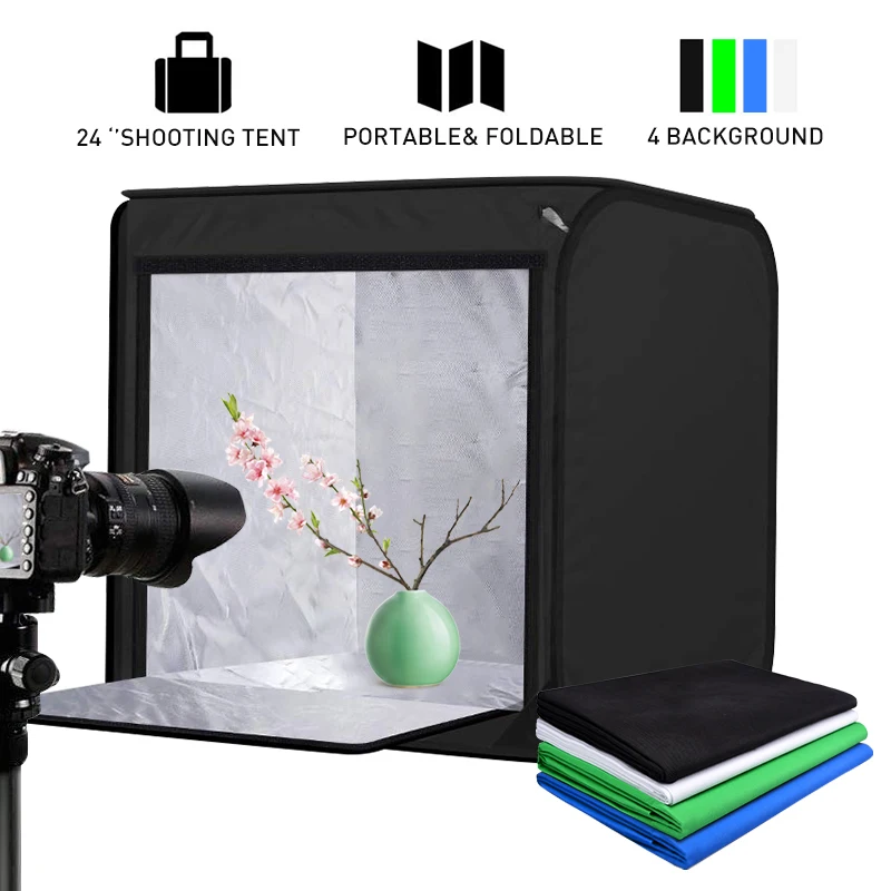 40/60 см складной софтбокс для фотостудии с регулируемой яркостью портативное