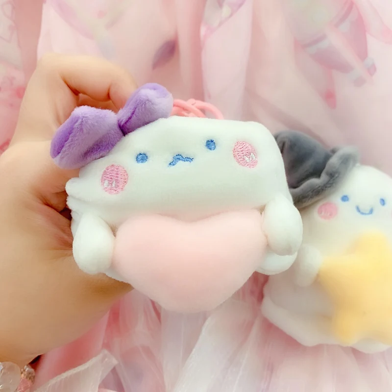 

Lovely New 8cm Cute Anime Ghost Plush Keychain Pendant Toy Soft Stuffed Cartoon Moster Doll Kids Girls Backpack Bag Hang Gift