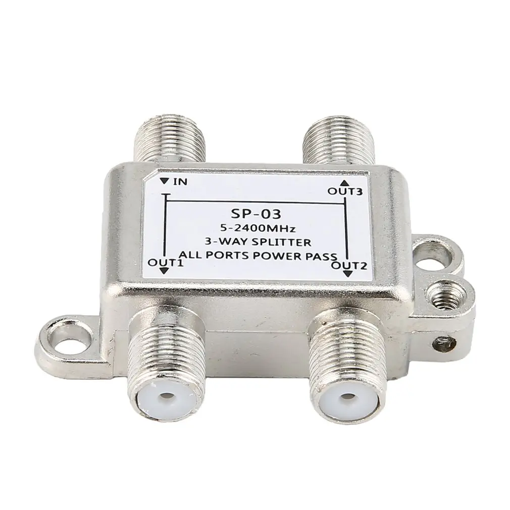 

Newest TV Satellite Splitter 5-2500MHz Satellite 2 Ways TV Signal Receiver Designed Sat Coaxial Diplexer Combine for SATV/CATV