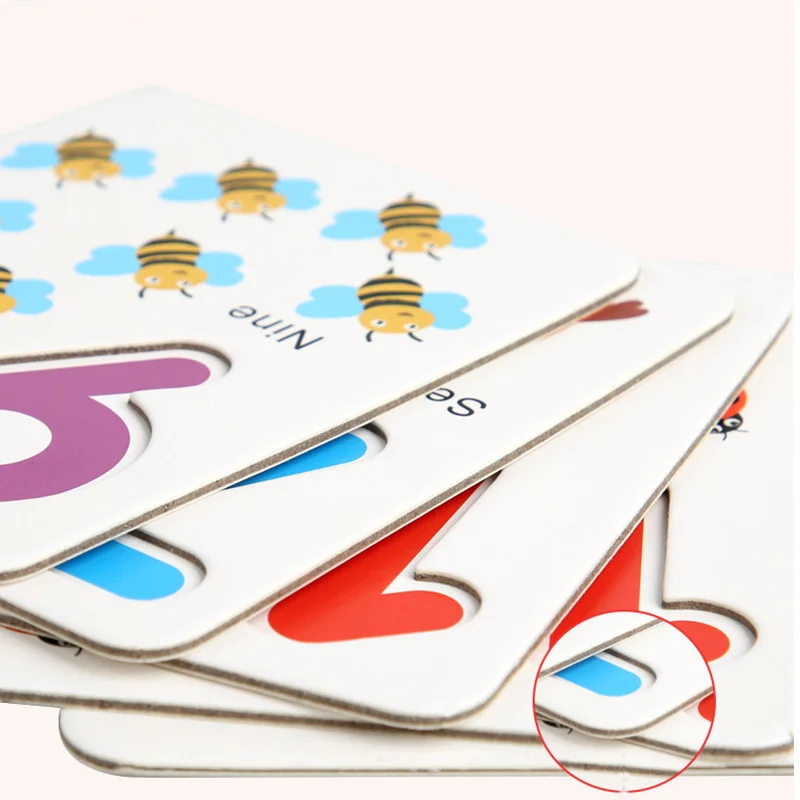 

Double Sided Number Jigsaw Toys Baby Recognize Digital Letters Matching Puzzle Set Kid Alphanumeric Matching Card Math Toy Gifts