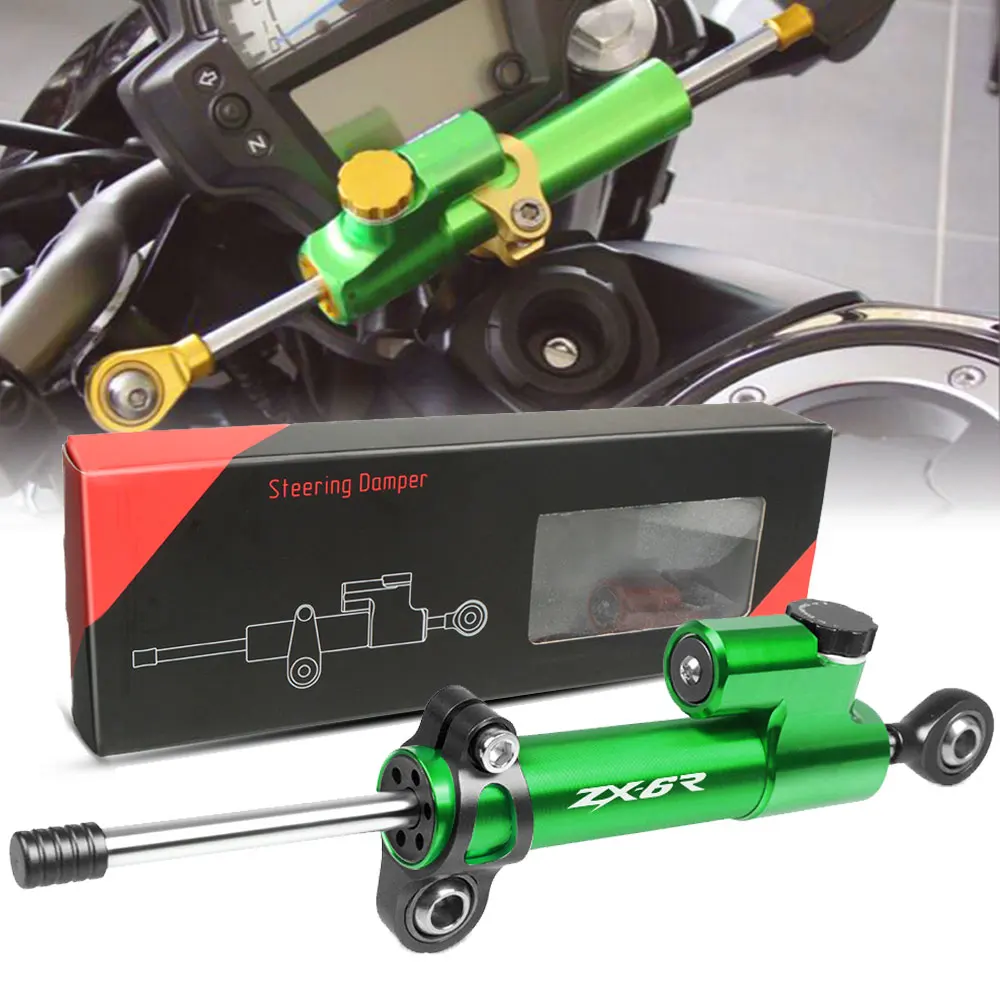 Для KAWASAKI ZX6R ZX 6R ZX6 R ZX6RR 2000 2001 2002 2020 CNC регулируемый рулевой Стабилизатор демпфер