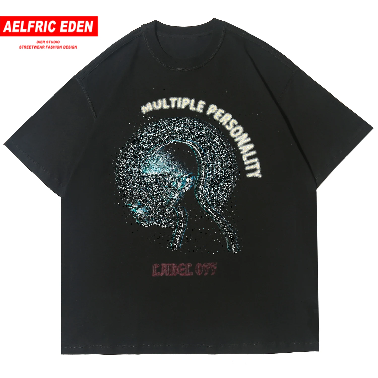 Мужская свободная футболка с коротким рукавом в стиле хип хоп|Мужские футболки| |