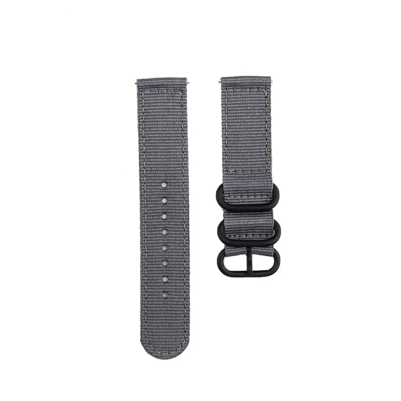 Gray Gear S3 классический Frontier ремешок для часов 20 22 мм нейлоновый ремешок для samsung Galaxy active 2 40 мм 44 мм Смарт-часы 46 мм 42 мм S2 браслет - Цвет ремешка: Gray