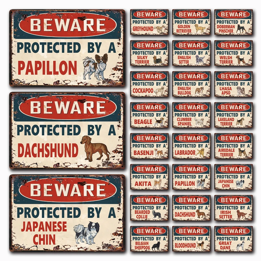 [Kelly66] собачий Остерегайтесь защищенный бигль бассейji коккаду металлический знак