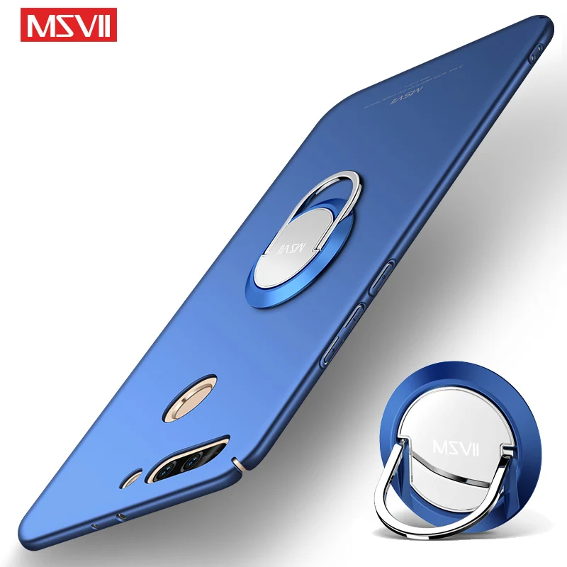 Honor 9 Lite чехол Msvii Тонкий матовый чехол для huawei Honor 9 V9 чехол Honor9 Lite чехол-держатель с кольцом для huawei Honor 9X Pro чехол s