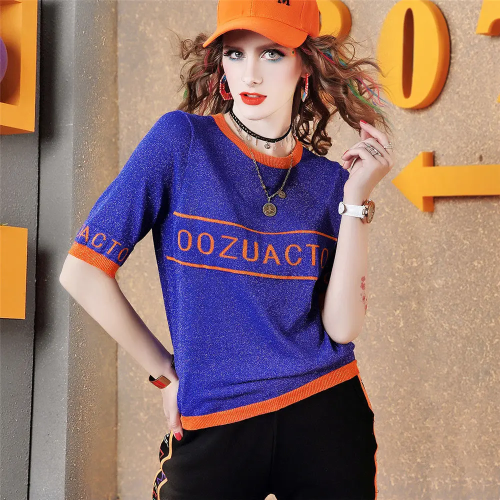 

New short sleeve T-shirt bottom coat 2021 spring round neck top