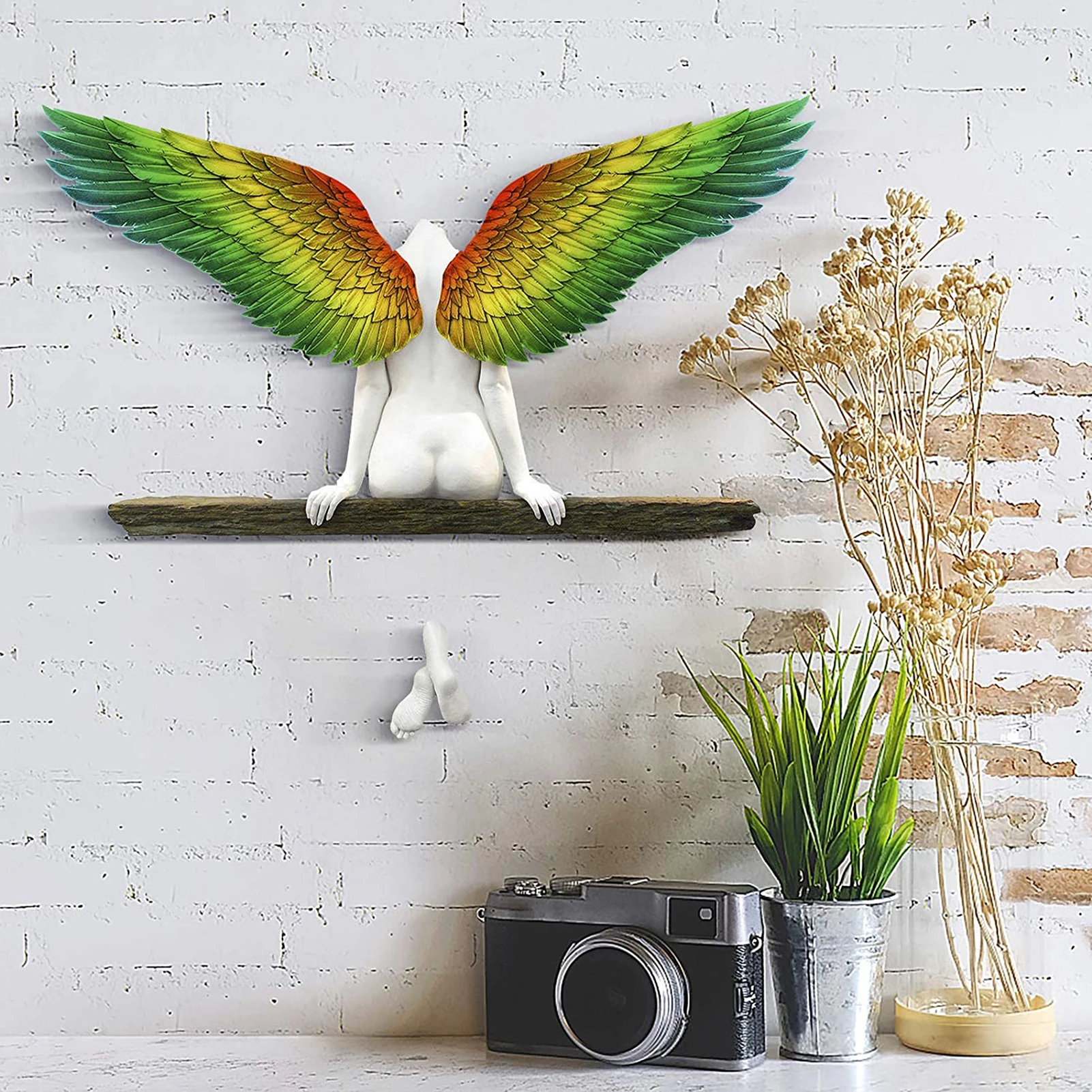 

10colors Angel Art Sculpture Wall Decoration 3D Statue for Living Room Bedroom Decoration
