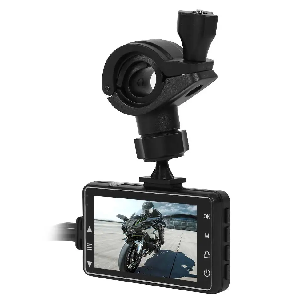 SE300 1080p Видеорегистраторы для мотоциклов Dash Cam спереди + заднего вида мотоцикла