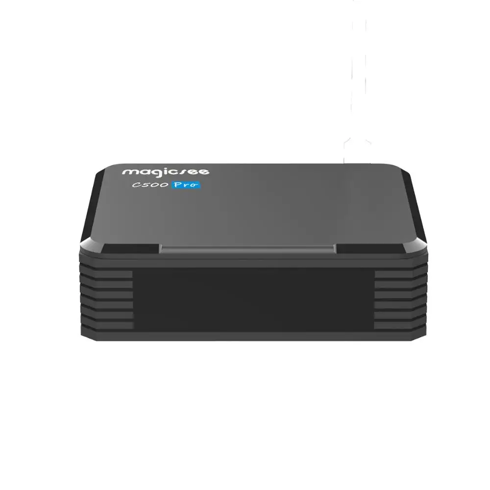 Magicsee c500 pro android tv box DVB S2X/S2 T2 Android 4k цифровой спутниковый ресивер s905x3 Tv Box VS Mecool K5