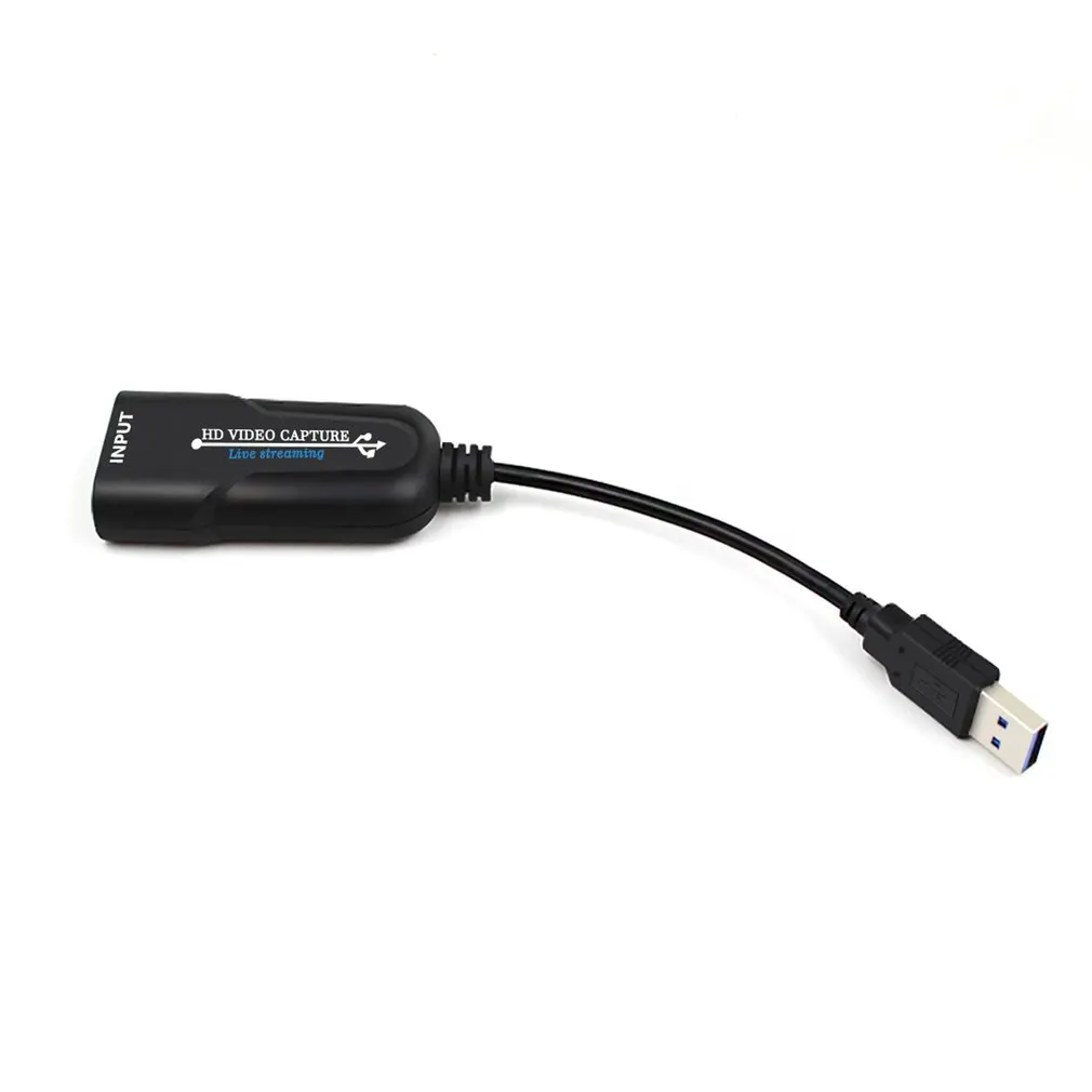 Портативный USB 2 0 HDMI игровая карта захвата 1080P placa de video надежный потоковый адаптер