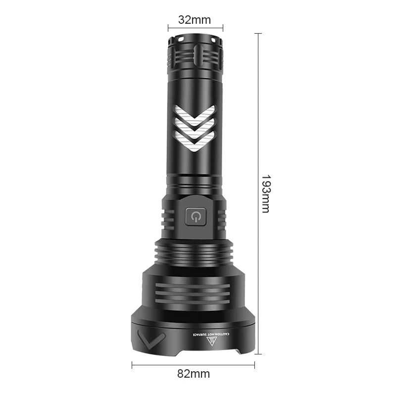 en Ucuz XHP90 LED Güçlü El Feneri USB şarj Edilebilir Meşale 18650 26650 Taktik El Feneri Fener Süper Parlak El Feneri Avcılık Için
