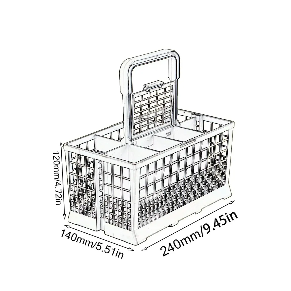 

1 Pcs Universal Dishwasher Cutlery Basket Storage Box Kitchen Aid Spare Part Dish Washer Storage Box Durable Multipurpose