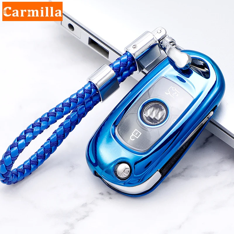 

Чехол-книжка для автомобильного ключа из ТПУ для Buick VERANO ENCORE GX GL6 2018-2021, защита для Opel Vauxhall Astra K Corsa E