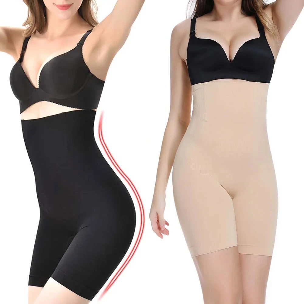 Тренажер с высокой талией Корректирующее белье для живота трусики подтяжки