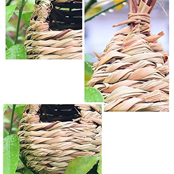 2 шт. в упаковке травяная птичка домик для птиц Висячие Птичье гнездо из волокна