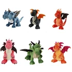 35 см милый динозавр, плюшевая игрушка, двуглавый Зверюшка, мягкие куклы, мультяшный аниме двухголовый дракон для детей, подарок для мальчиков