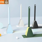 Щетка для унитаза XIAOMI YOUPIN, силиконовая Мягкая резиновая щетка с длинной ручкой, не мёртв, быстросохнущие аксессуары для ванной комнаты