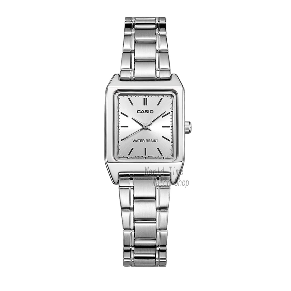 LTPV007D7E-1 Casio Watch Часы женские роскошные брендовые аналоговые Кожаные квадратные циферблат женские наручные часы женские кварцевые наручные часы Mulher LTP-V007 - Цвет: LTPV007D7E-1
