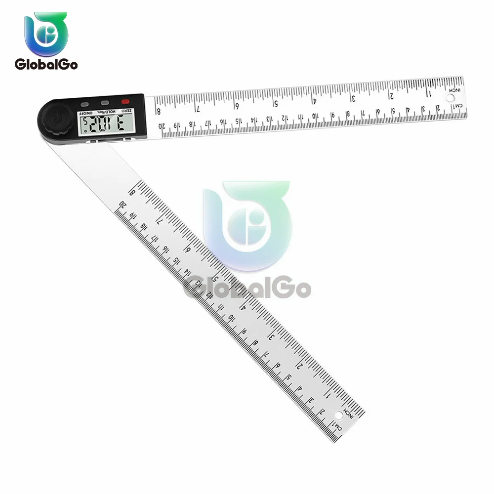

200mm 2in1 digital protractor angle ruler spirit level universal level ruler woodworking angle 360 degree angle protractor