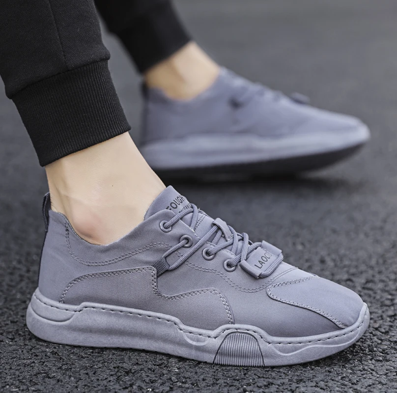 Кроссовки мужские без шнуровки дышащие мягкие Повседневная модная обувь для