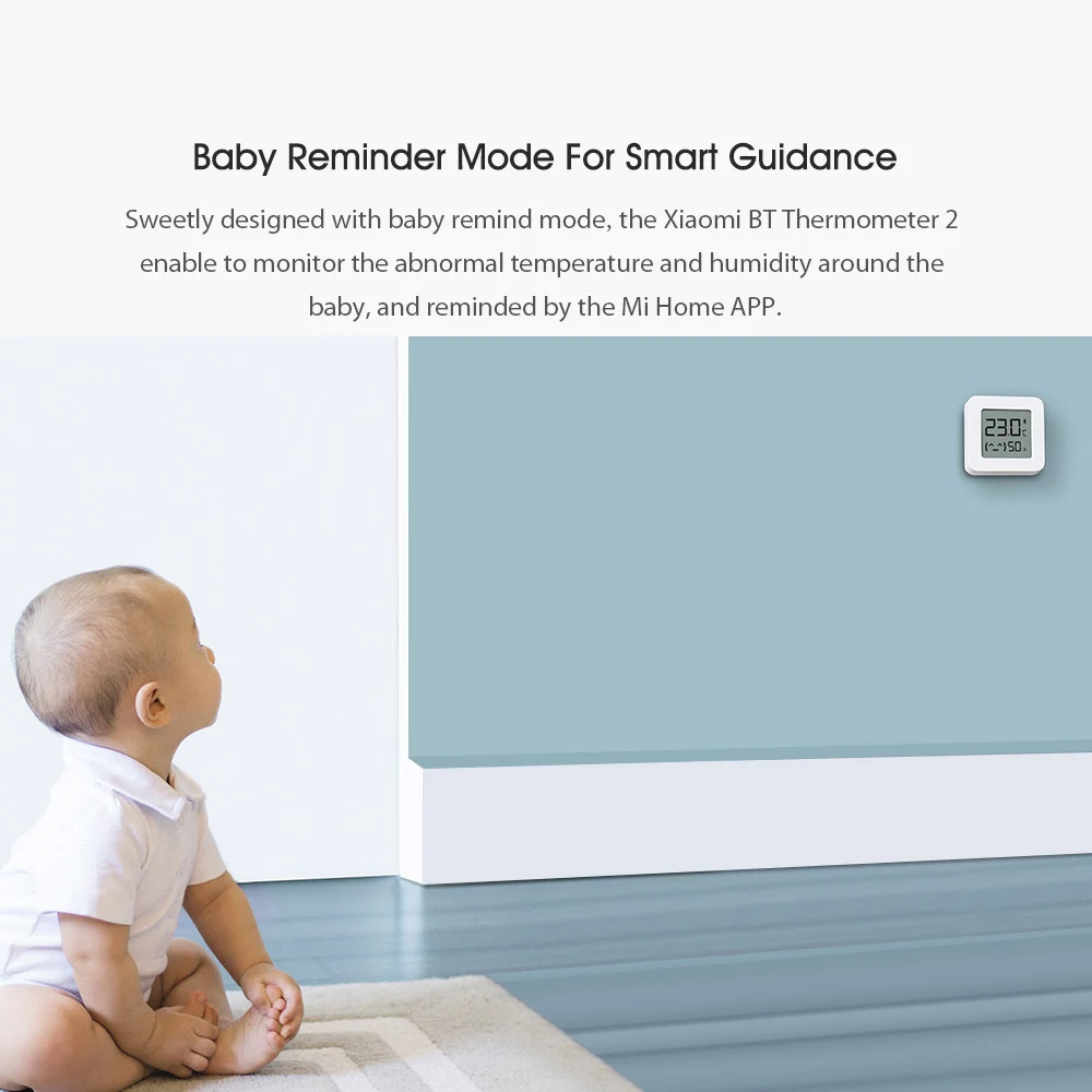 Xiaomi Mijia Smart Thermometer 2 Bluetooth Temperature Humidity Sensor LCD Digital Hygrometer Moisture Meter work with APP | Электроника