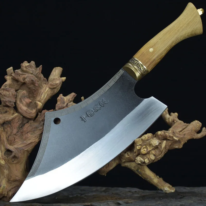 

Longquan 11 дюймов большой нож Ультра Острый мачете Мясницкий Чоппер ручной работы кованые стальные кухонные ножи инструменты для мяса и птицы