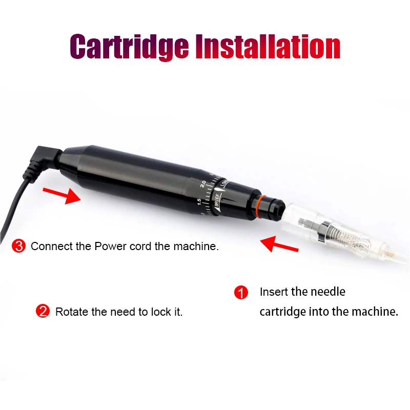 Professional Eyebrow Tattoo Machine Permanent Makeup Eyebrow Eyeliner Lip Pen Beauty Tattoo Machine With Universal Needles
