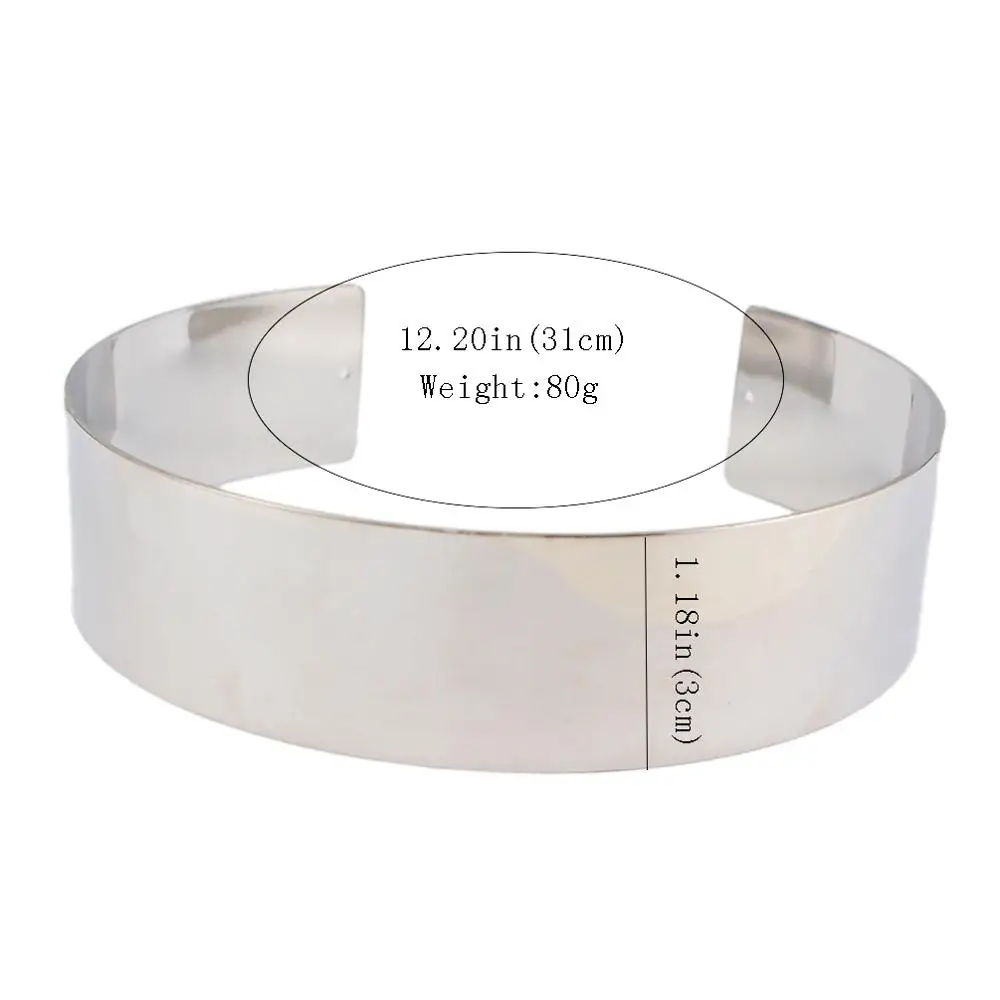 Чокер крутящий момент Женский ожерелье из сплава большой эффектный воротник