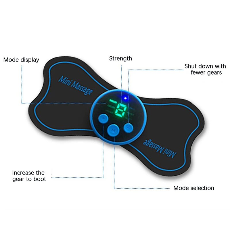 

Электрический мини-массажер для шейного позвоночника, портативный многофункциональный массажный коврик, мини-спина и плечи