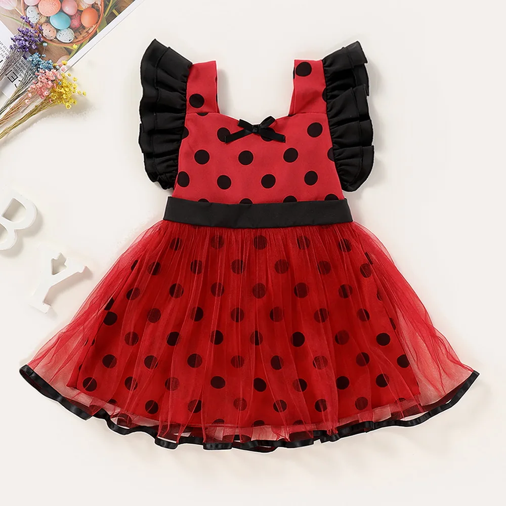 Летние оборками бальное платье для маленьких девочек Для s в винтажном стиле