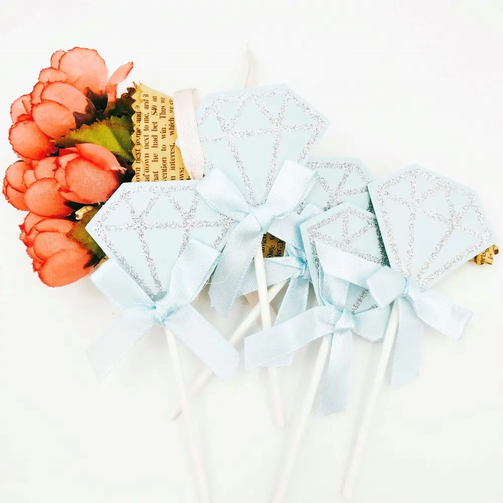 5 шт./пакет в форме ромба пищевая зубочистка бумажную продовольственную выбирает