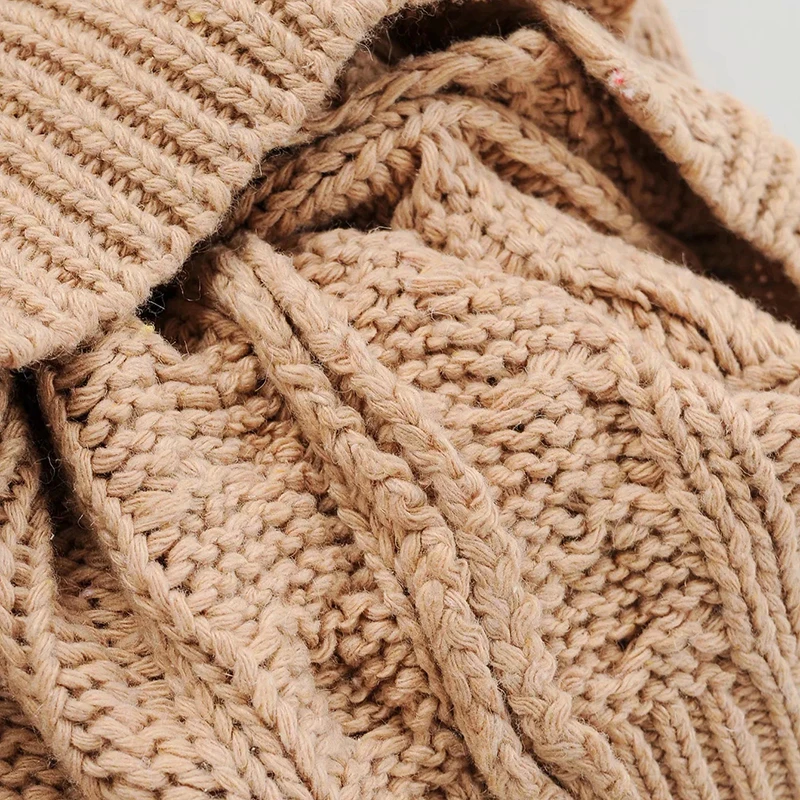 Кардиган женский вязаный с V-образным вырезом рукавами-фонариками - купить по