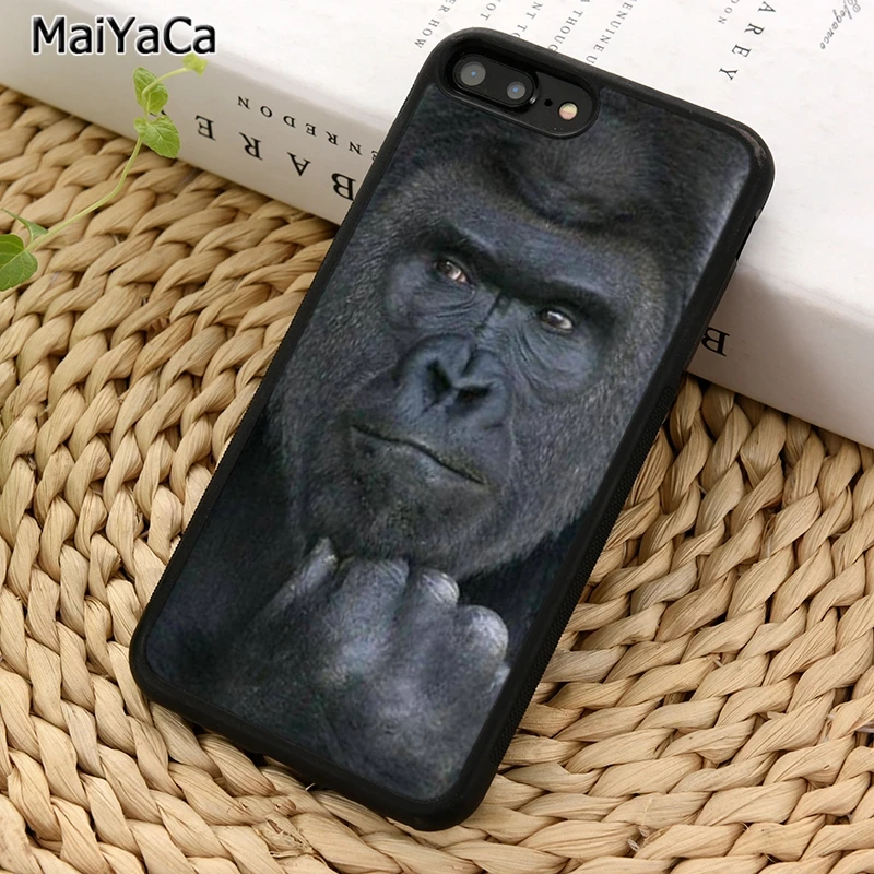 MaiYaCa SILVERBACK GORILLA мужской чехол для телефона iPhone X XR XS 11 12 13 Pro MAX 5 6 6S 7 8 Plus Samsung Galaxy S7edge S8