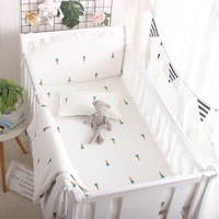 ins classic baby crib side around bumpers baby cot bedding protective craddle cushion default size 12060cm summer breathable