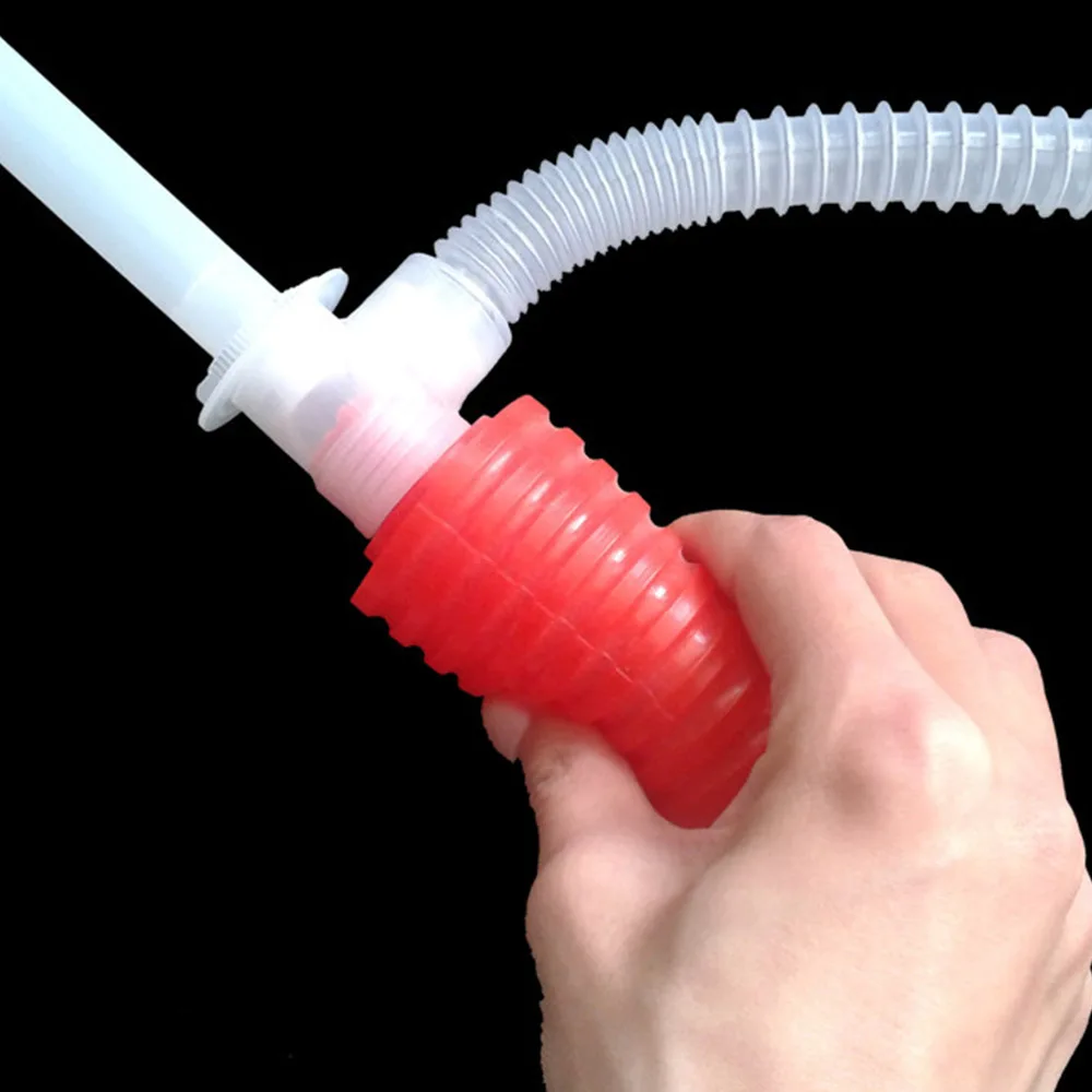 52cm Outdoor Portable Car Oil Fuel Sucking Pipe Pump Hand Hose Gas Liquid Transfer Pumps Drop Ship Travel Vehivle Tools | Спорт и