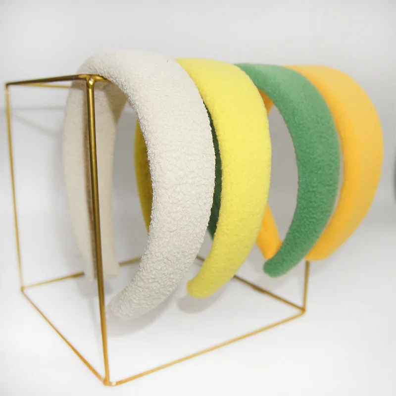 

Оптовая продажа, Женская плюшевая повязка на голову, зимний головной убор для девушек, простые женские аксессуары для волос, повязки для вол...