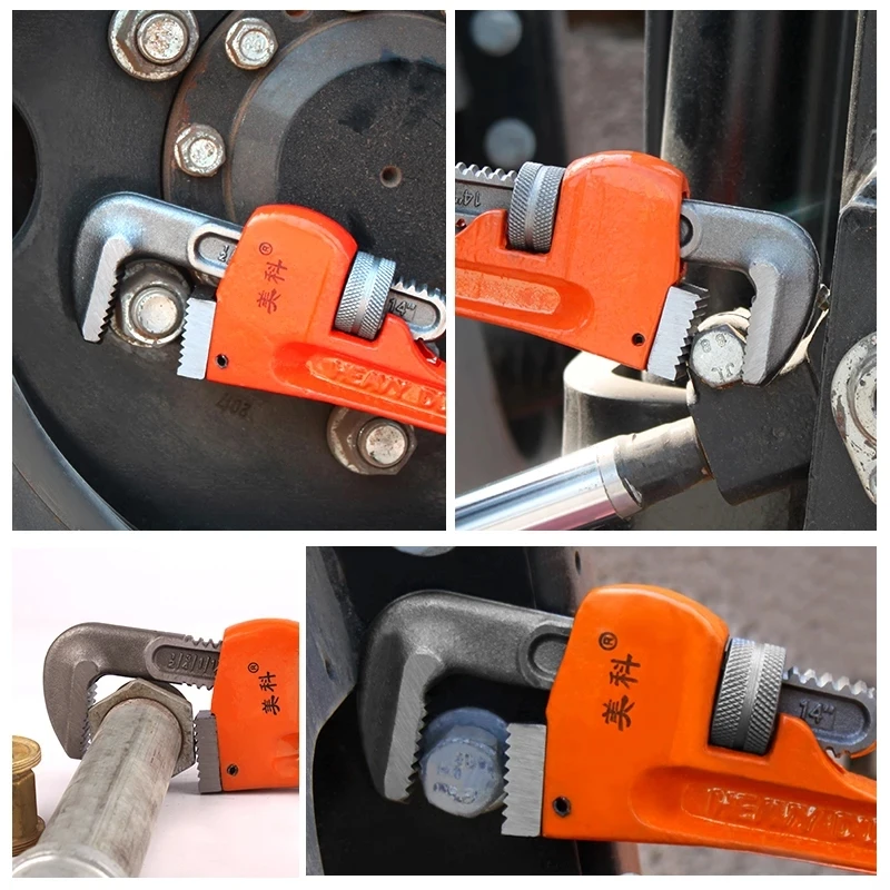 

Pipe Wrench 8/10/12/14/18 Inch Plumbing Plier Adjustable Heavy Duty Repair Tools