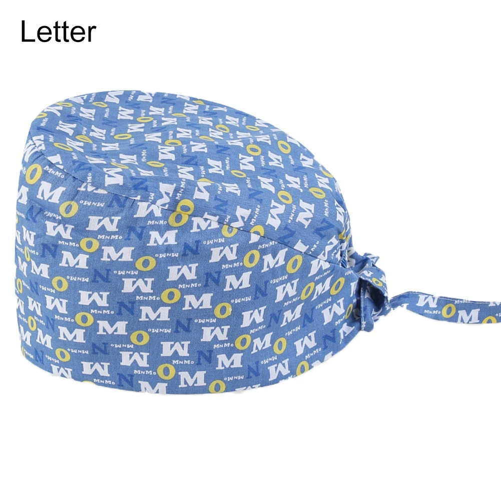 Цветочный принт буквы защита от пыли главный хирург скраб ресторанная фабрика