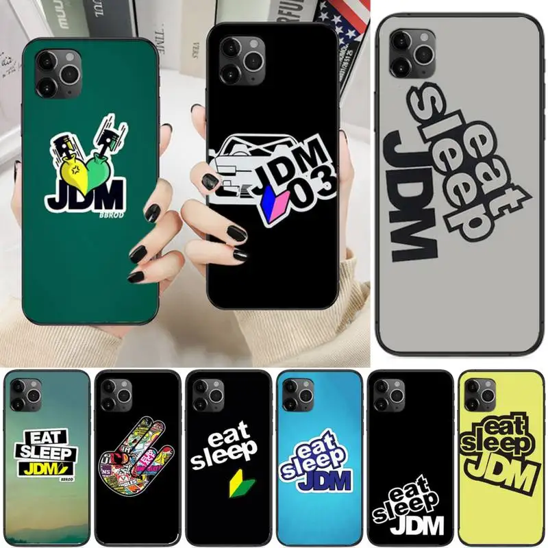 

Lite Eat Sleep Jdm Soft Cover Phone Case For Iphone 6 6s 7 8 Plus XR X XS XSmax 11 12 Pro Mini Max