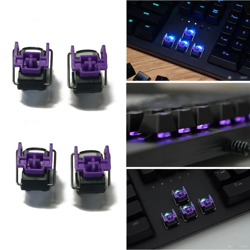 

4Pcs Purple Optical Switches Hot Swap Switch for razer Huntsman Elite Gaming Mechanical Keyboard Switches