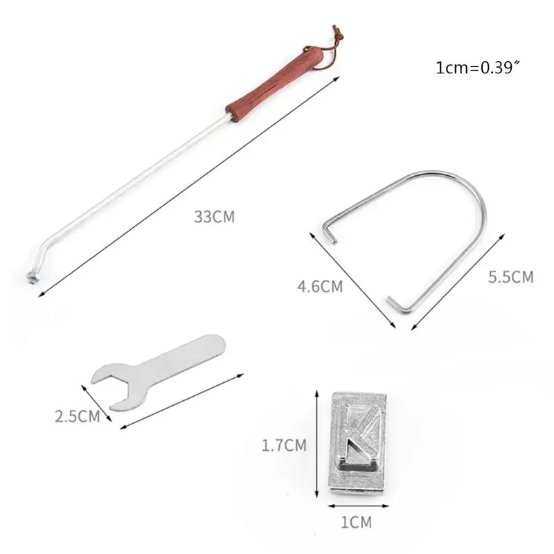 

BBQ Meat Branding Iron Changeable 55 Letters Set DIY Printed BBQ Steak Tool