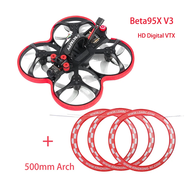 BETAFPV Beta95X V3 HD Digital VTX 95mm 4S BWhoop FPV RC Drone F405 AIO 20A Flight Controller AIO 1404 4500KV Nebula Nano HD