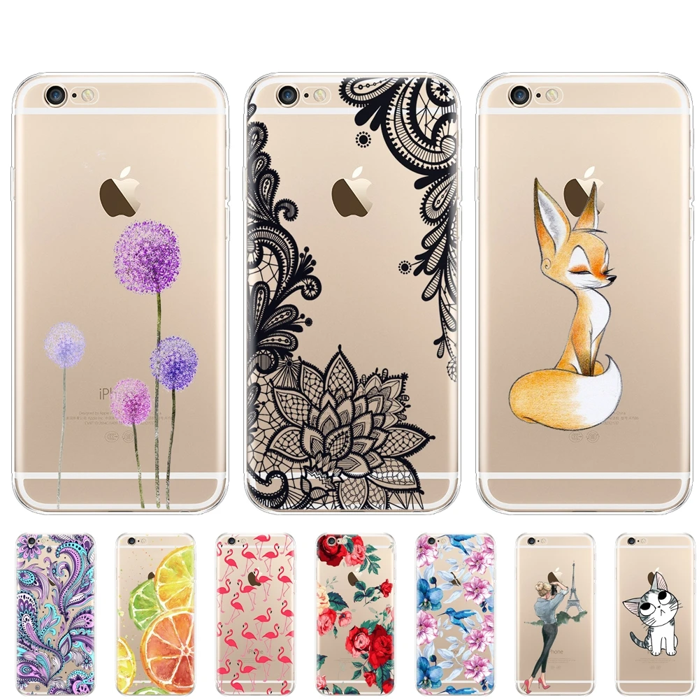 

Case For Iphone 5s 5 S Se 4 4s Case Soft TPU Phone Shell Cover For Apple iPhone 6s 6 S Plus Cover Full 360 Protective Shell