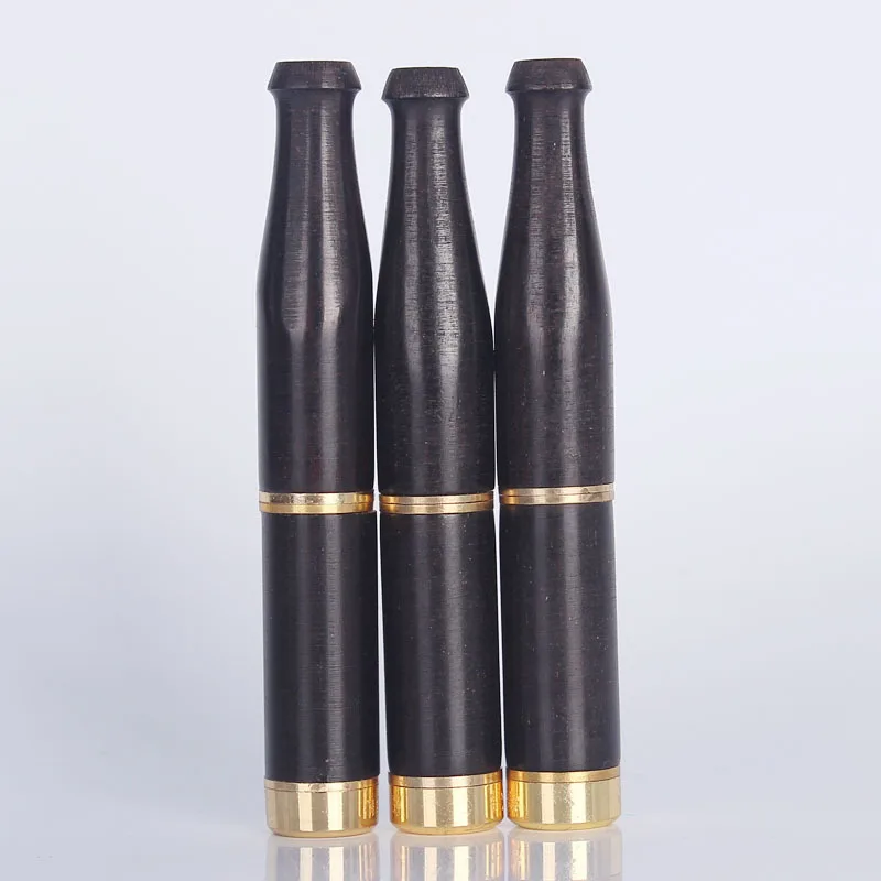 

New 1pcs ebony Wood cigarette filter double filters cigarette holder cleaning Men's Gadgets Smoke Smoking Accessories