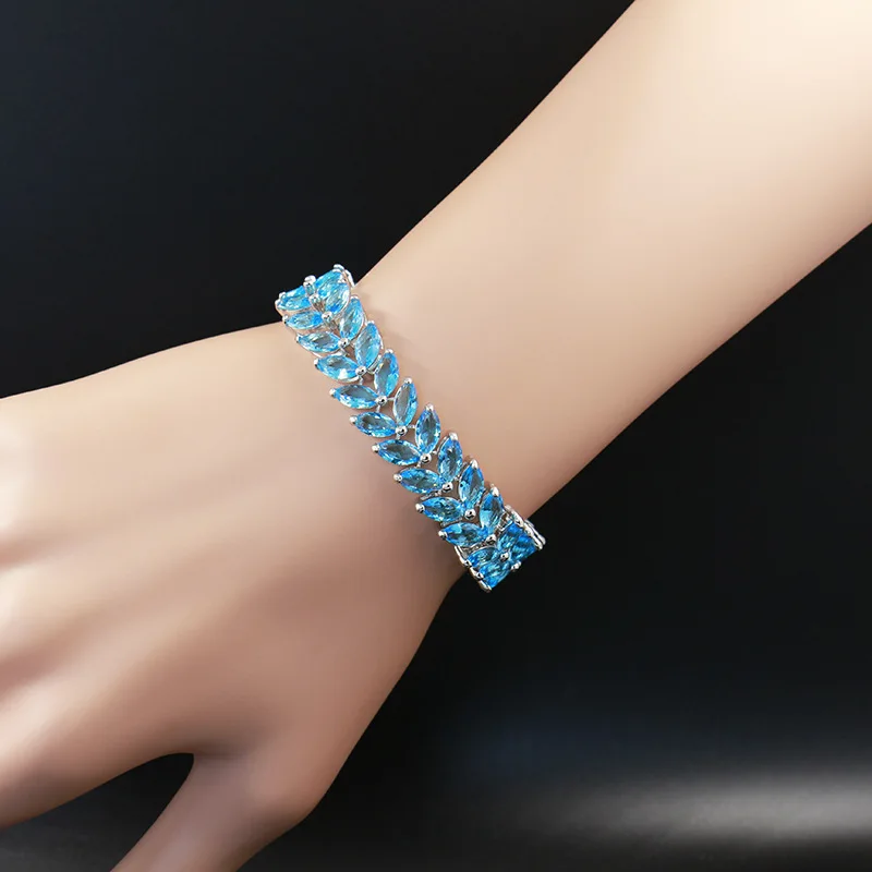 

European and American Jewelry Horse Eye 3A Zircon Bracelet Popular Wedding Decoration Fashionable
