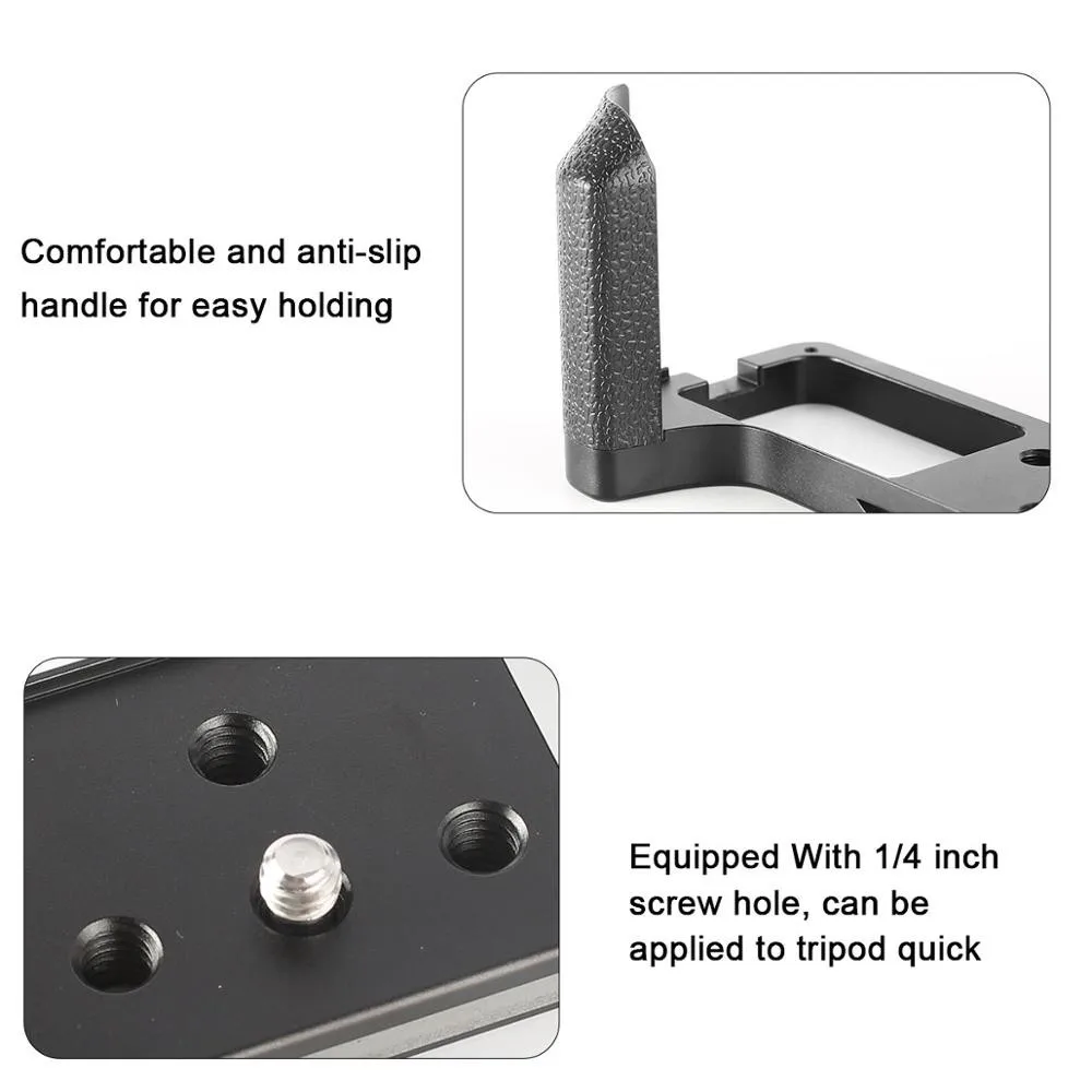 Meike MK XT4G рукоятка из алюминиевого сплава БЫСТРОРАЗЪЕМНАЯ пластина L кронштейн для