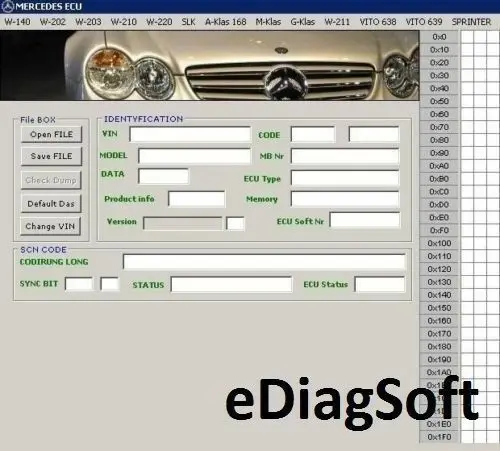 

Программное обеспечение, подходящее для Mercedes Benz ECU, редактор CLEAR Virginize MB Ecu