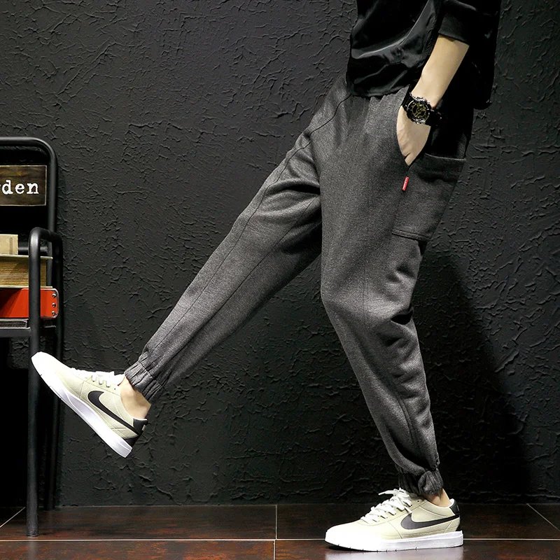 

Plus Size 5XL Male Harem Pants Comfortable 2017 Loose Korea Chic Pencil Pants Casual Autumn Elastic Waist Trousers MK0085