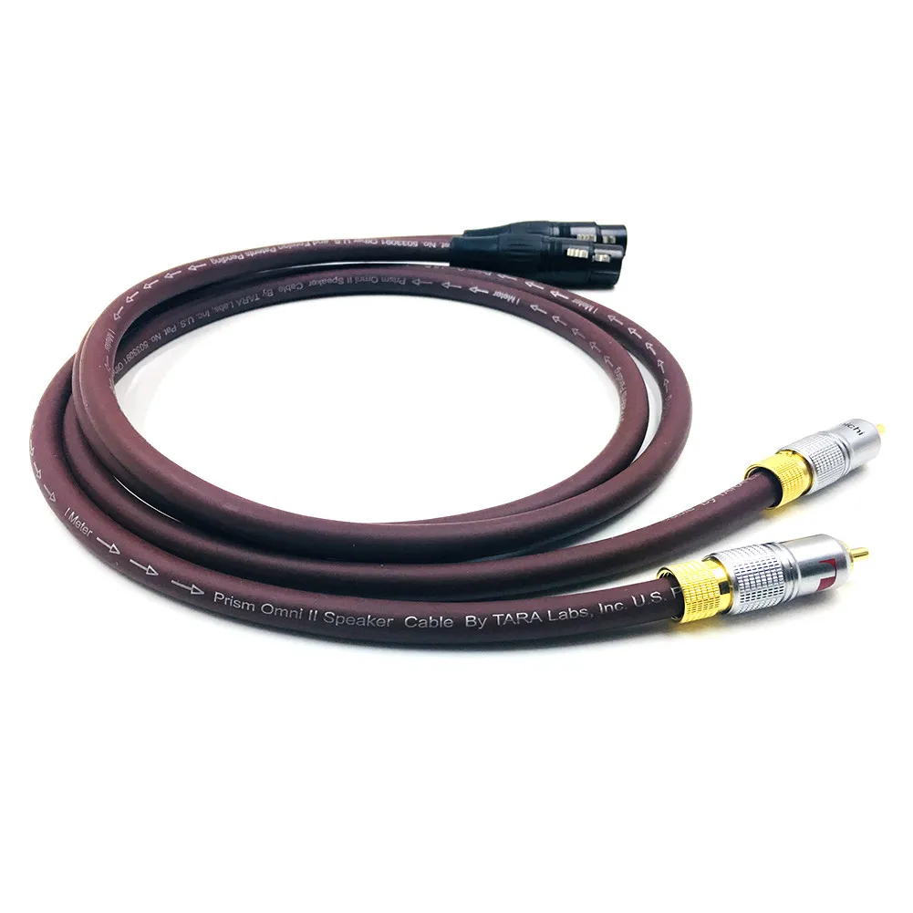 TOP-HiFi пара кабелей Nak-chi 2RCA папа на 2 XLR мама RCA соединительный аудиокабель