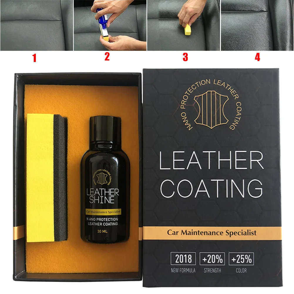 

30ml Nano Liquid Car Leather Care Interior Seat Glazing Moisturizing Protective Protection Liquid Plastic Leather Maintenance